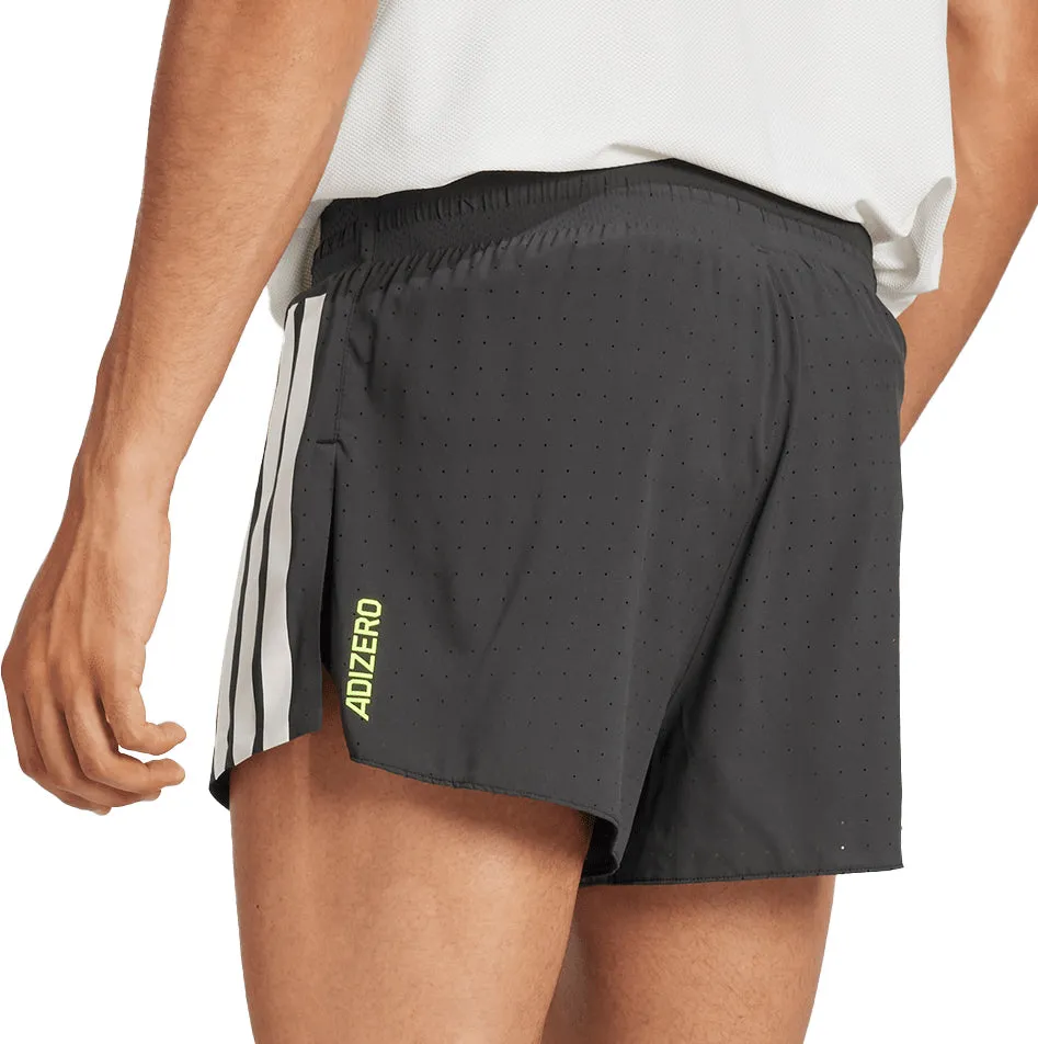 adidas Adizero 3 Inch Split Mens Running Shorts - Black