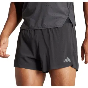 adidas Adizero Mens Split Running Shorts - Black men's shorts for summer activities and lounging