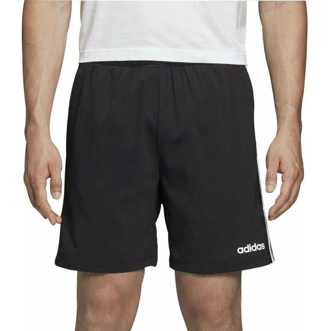 adidas Essentials 3 Stripes Chelsea Mens Training Shorts - Black men's shorts for summer activities and lounging