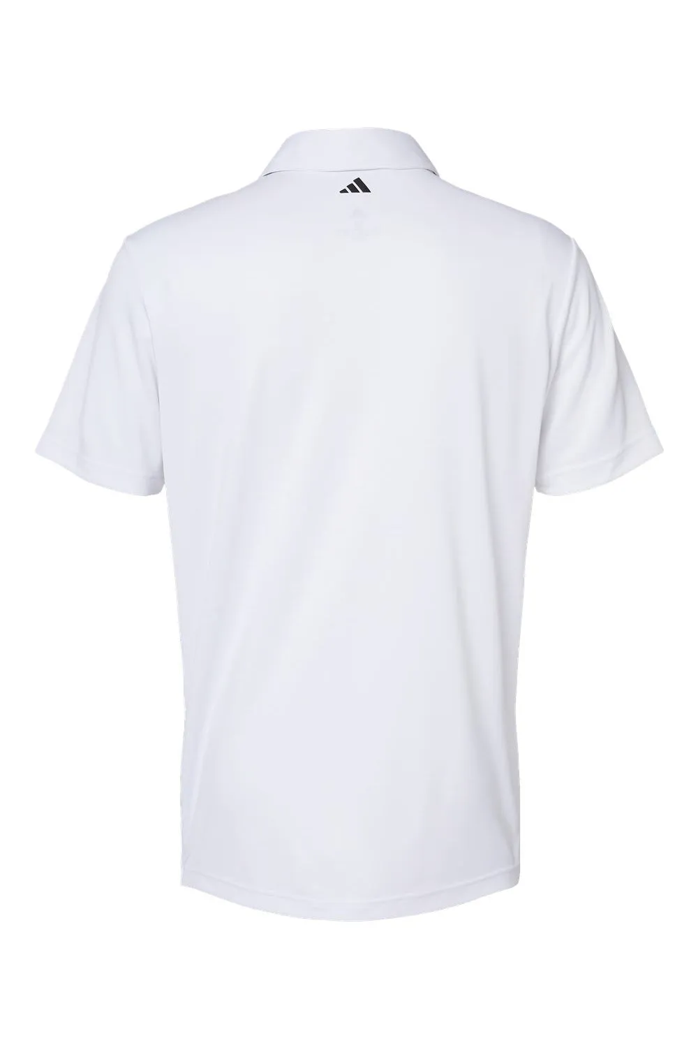 Adidas Mens Floating 3 Stripes UPF 50  Short Sleeve Polo Shirt - White/Black