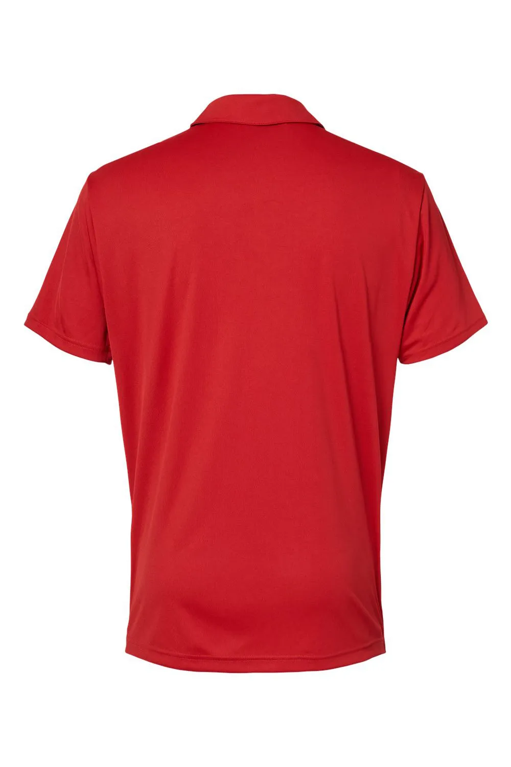 Adidas Mens Merch Block UPF 50  Short Sleeve Polo Shirt - Collegiate Red/Grey/Black - Closeout