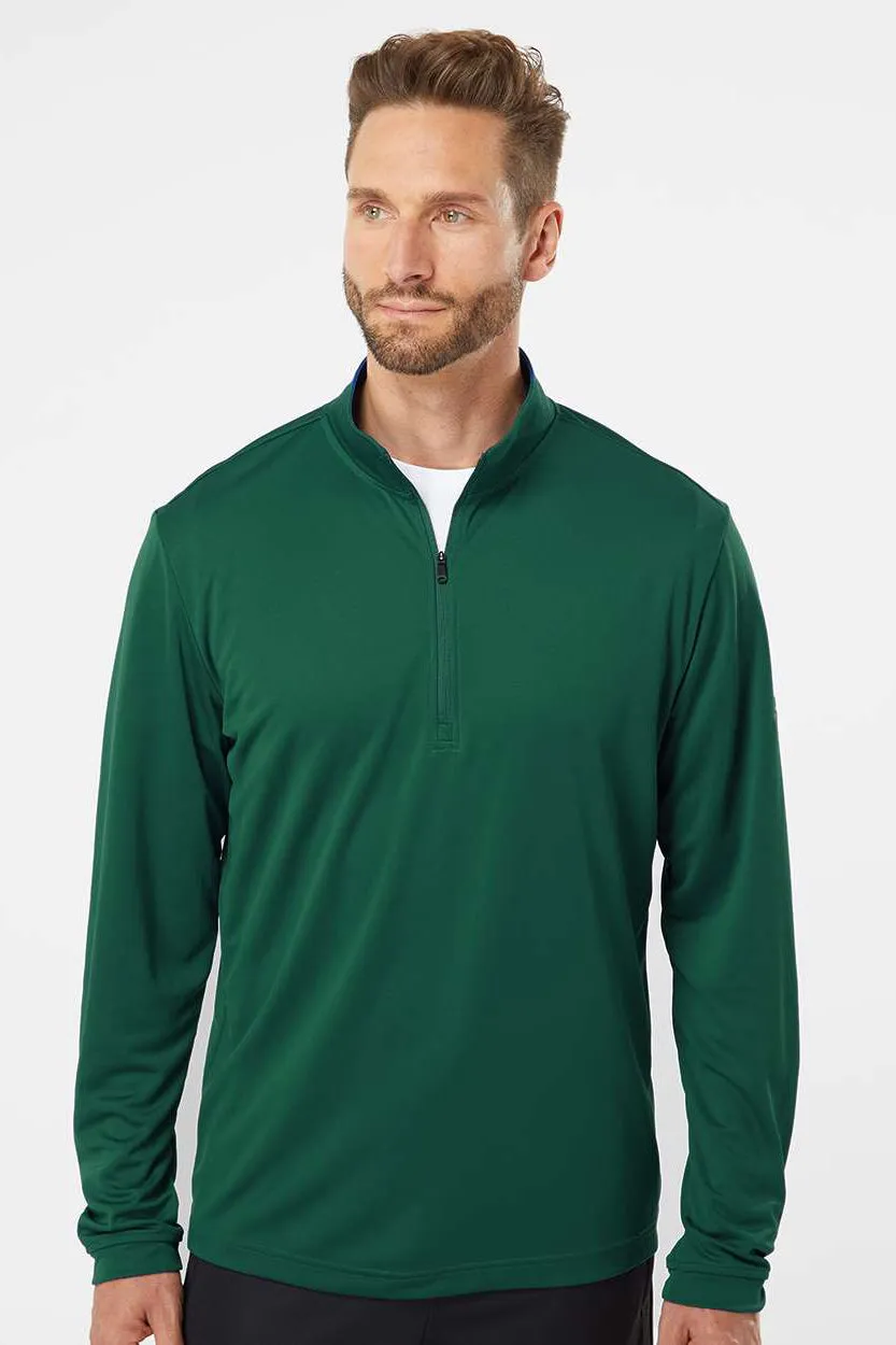 Adidas Mens UPF 50  1/4 Zip Sweatshirt - Collegiate Green