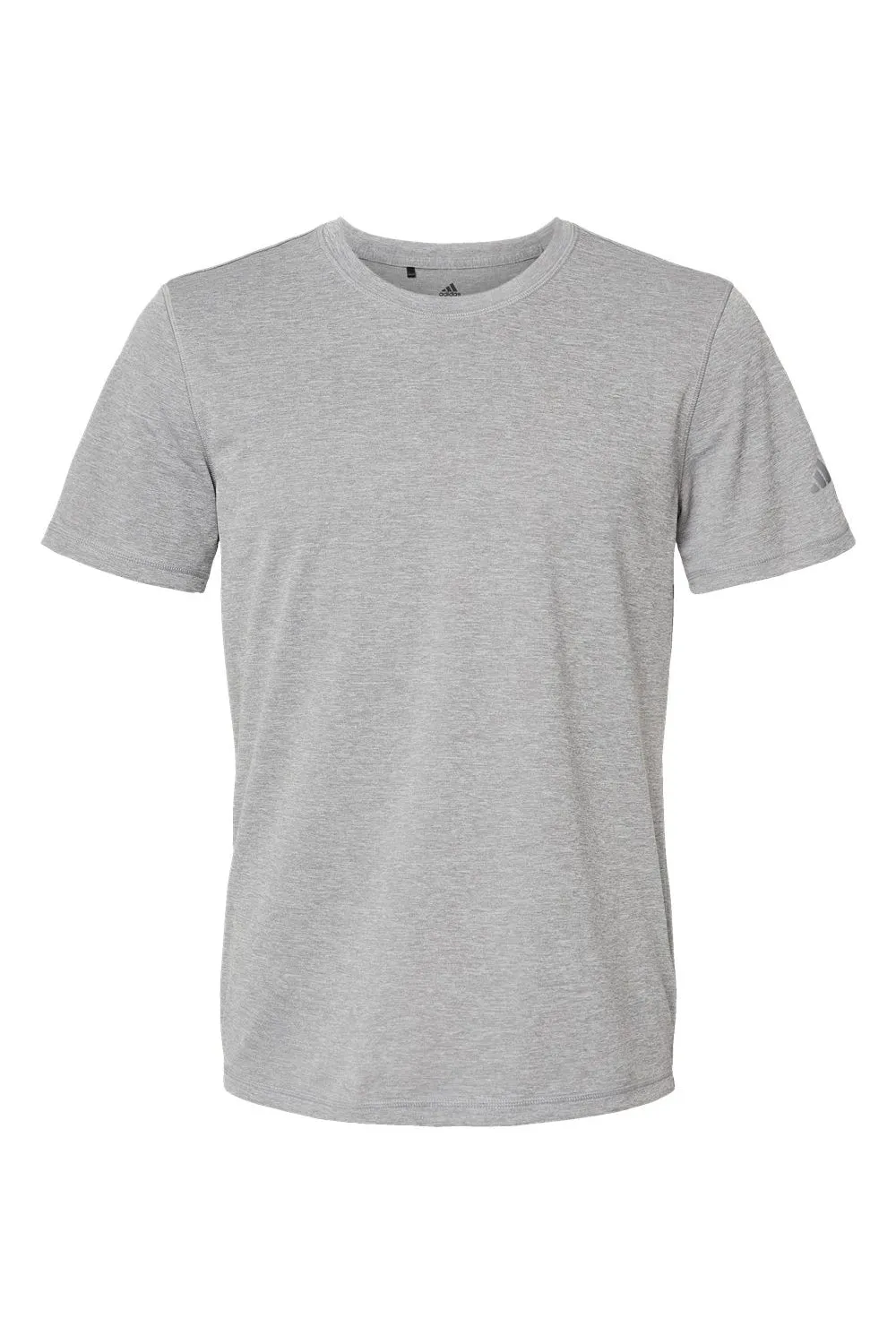 Adidas Mens UPF 50  Short Sleeve Crewneck T-Shirt - Heather Grey - Closeout