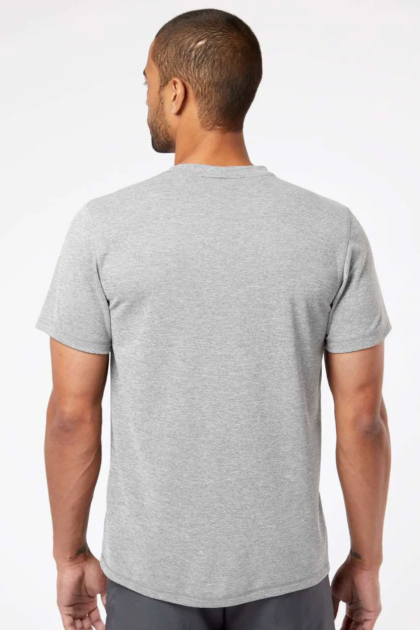 Adidas Mens UPF 50  Short Sleeve Crewneck T-Shirt - Heather Grey - Closeout