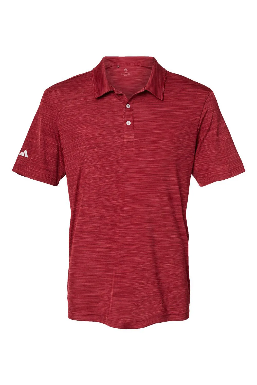 Adidas Mens UPF 50  Short Sleeve Polo Shirt - Collegiate Burgundy Melange
