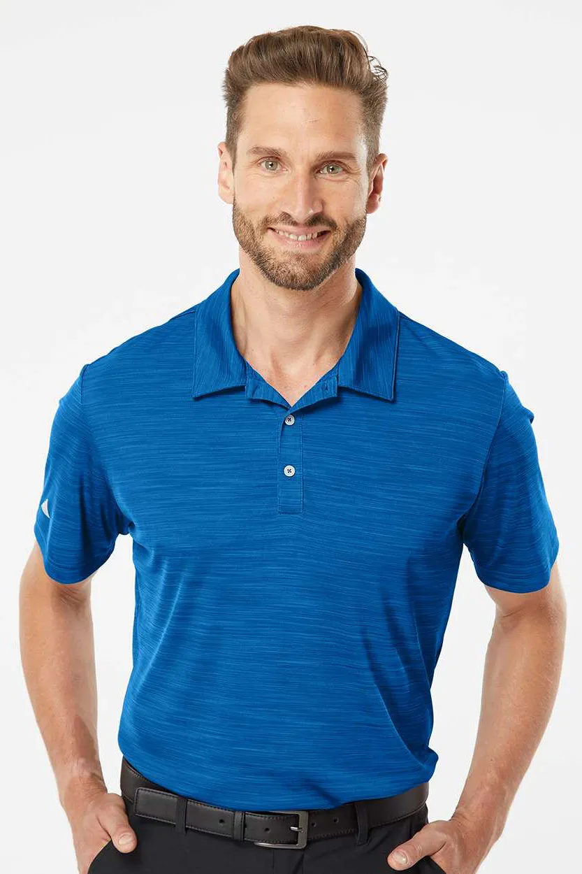 Adidas Mens UPF 50  Short Sleeve Polo Shirt - Collegiate Royal Blue Melange