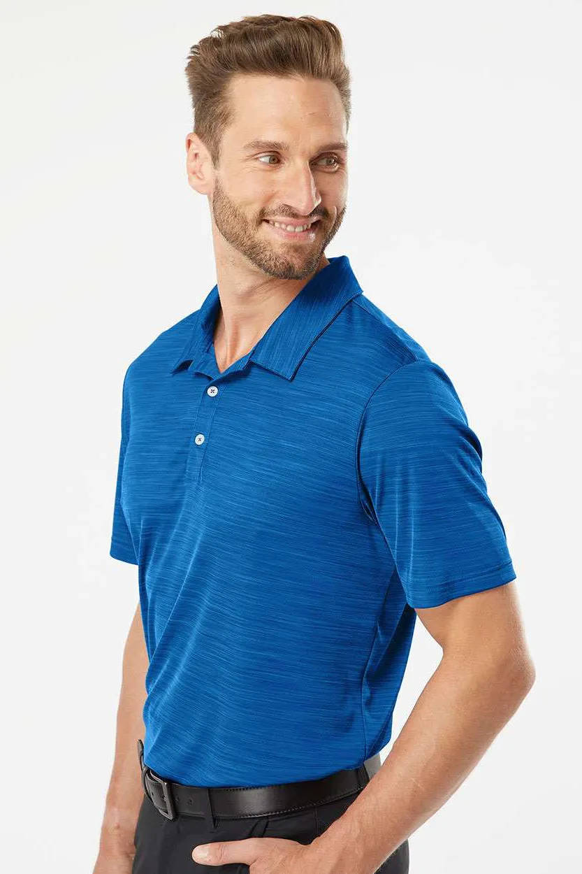 Adidas Mens UPF 50  Short Sleeve Polo Shirt - Collegiate Royal Blue Melange