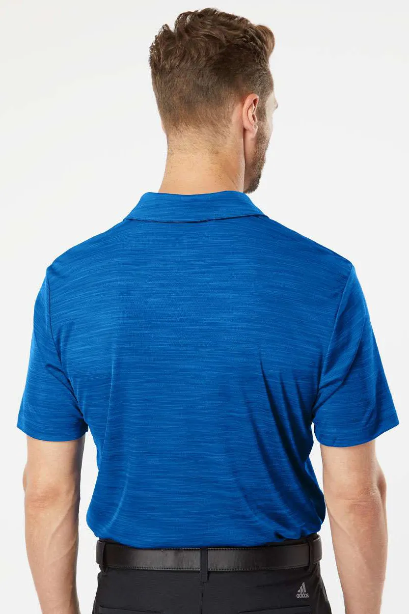 Adidas Mens UPF 50  Short Sleeve Polo Shirt - Collegiate Royal Blue Melange