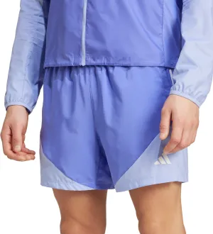 adidas Own The Run 5 Inch Mens Running Shorts - Blue men's shorts for summer activities and lounging