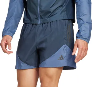 adidas Own The Run 7 Inch Mens Running Shorts - Blue men's shorts for summer activities and lounging