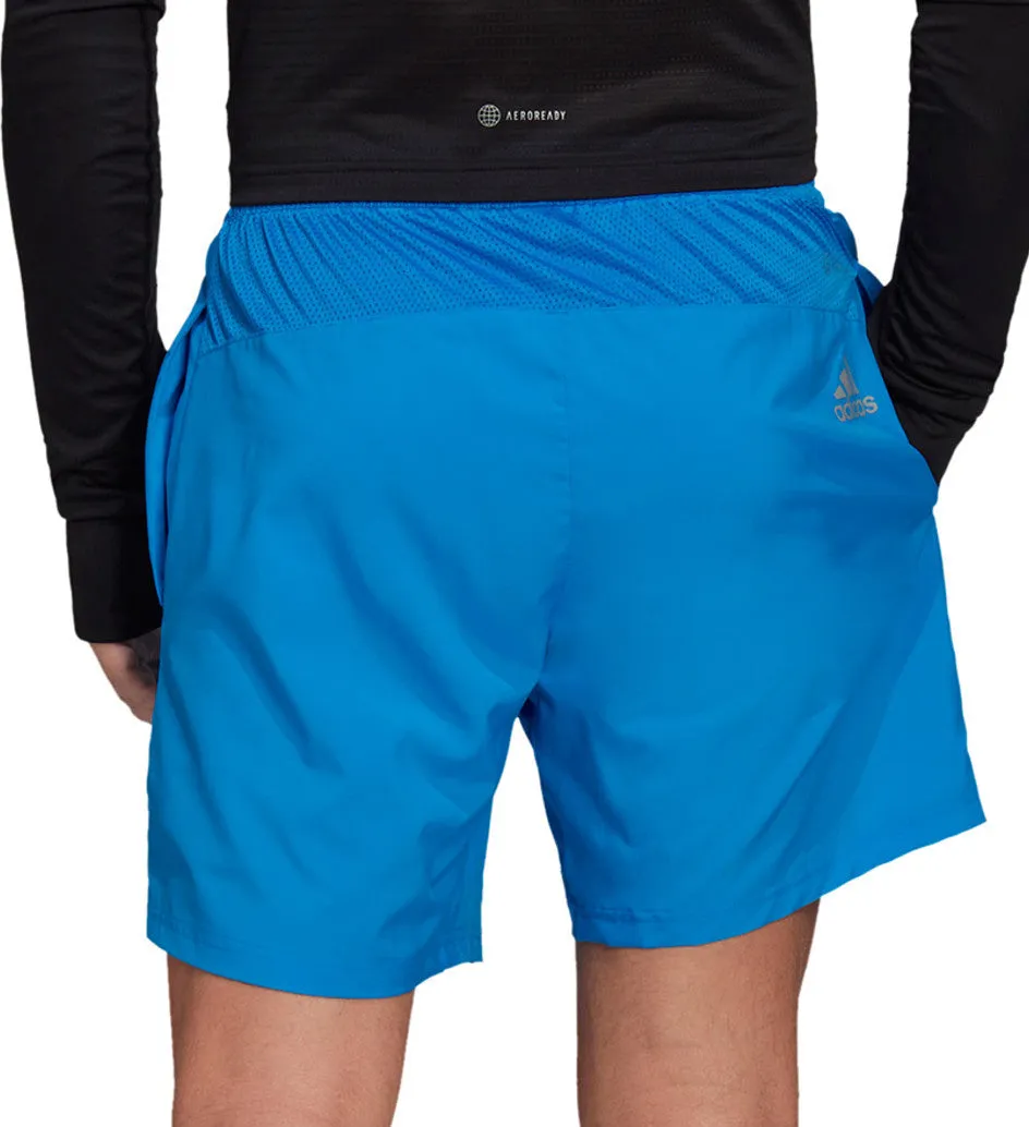 adidas Run It 5 Inch Mens Running Shorts - Blue