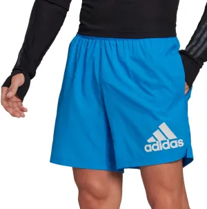 adidas Run It 5 Inch Mens Running Shorts - Blue men's shorts for summer activities and lounging