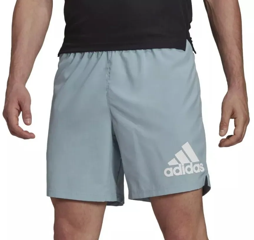 adidas Run It 5 Inch Mens Running Shorts - Grey men's shorts for summer activities and lounging