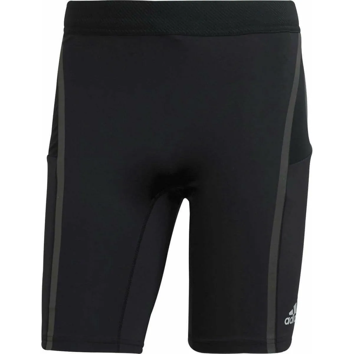 adidas Saturday Mens Short Running Tights - Black