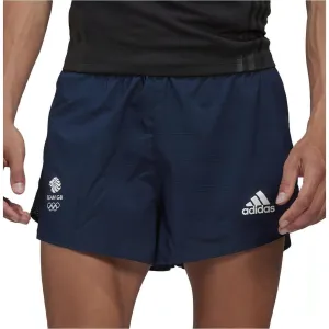 adidas Team GB Mens Running Shorts - Navy men's shorts for summer activities and lounging