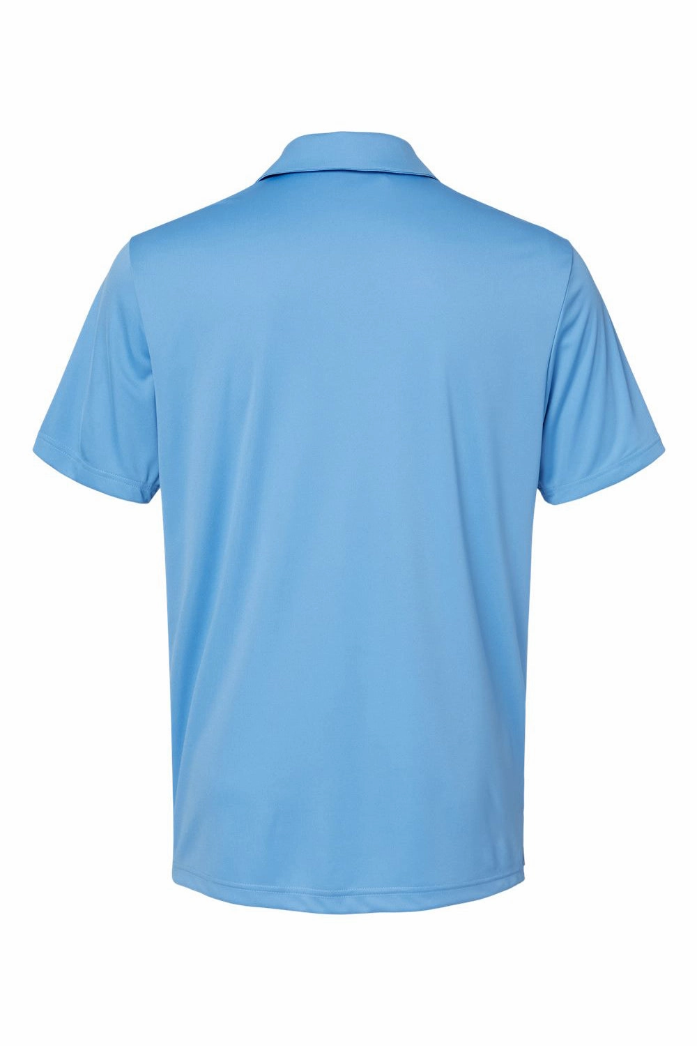 Adidas Mens 3 Stripes UPF 50  Short Sleeve Polo Shirt - Lucky Blue/White