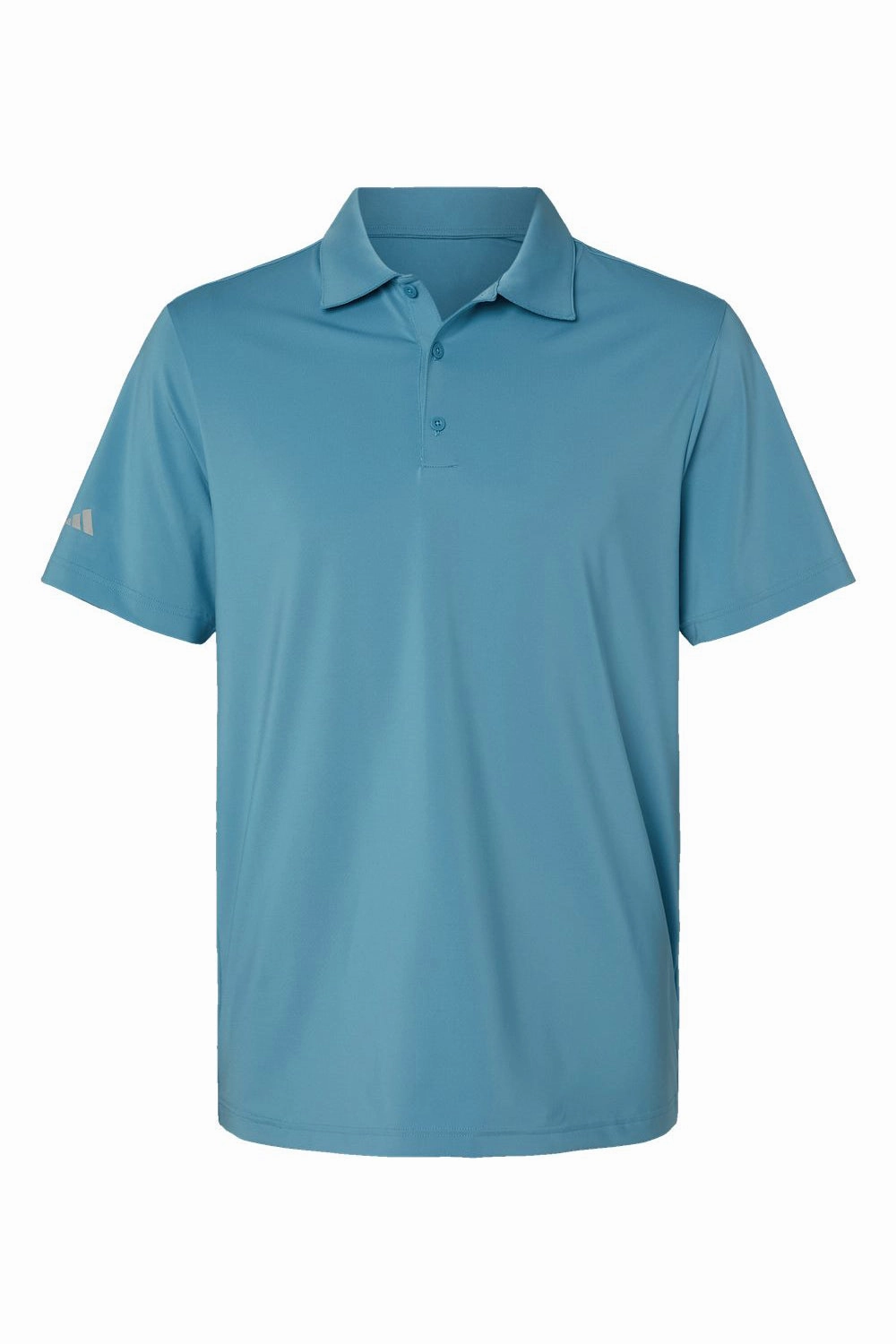 Adidas Mens Ultimate Moisture Wicking Short Sleeve Polo Shirt - Hazy Blue