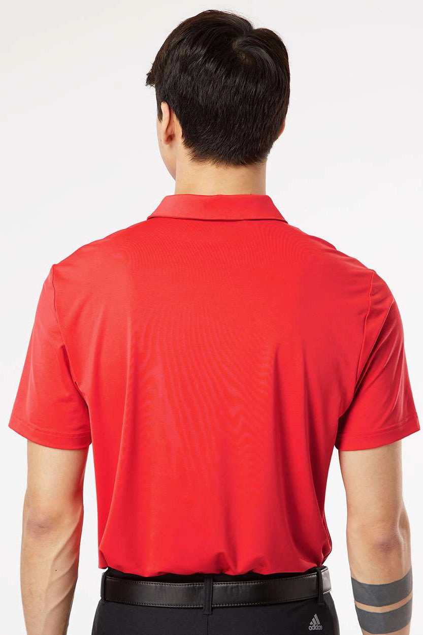 Adidas Mens Ultimate Moisture Wicking Short Sleeve Polo Shirt - Real Coral