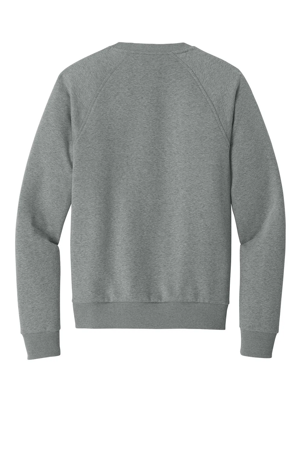 Allmade Mens CVC Fleece Crewneck Sweatshirt - Heather Aluminum Grey
