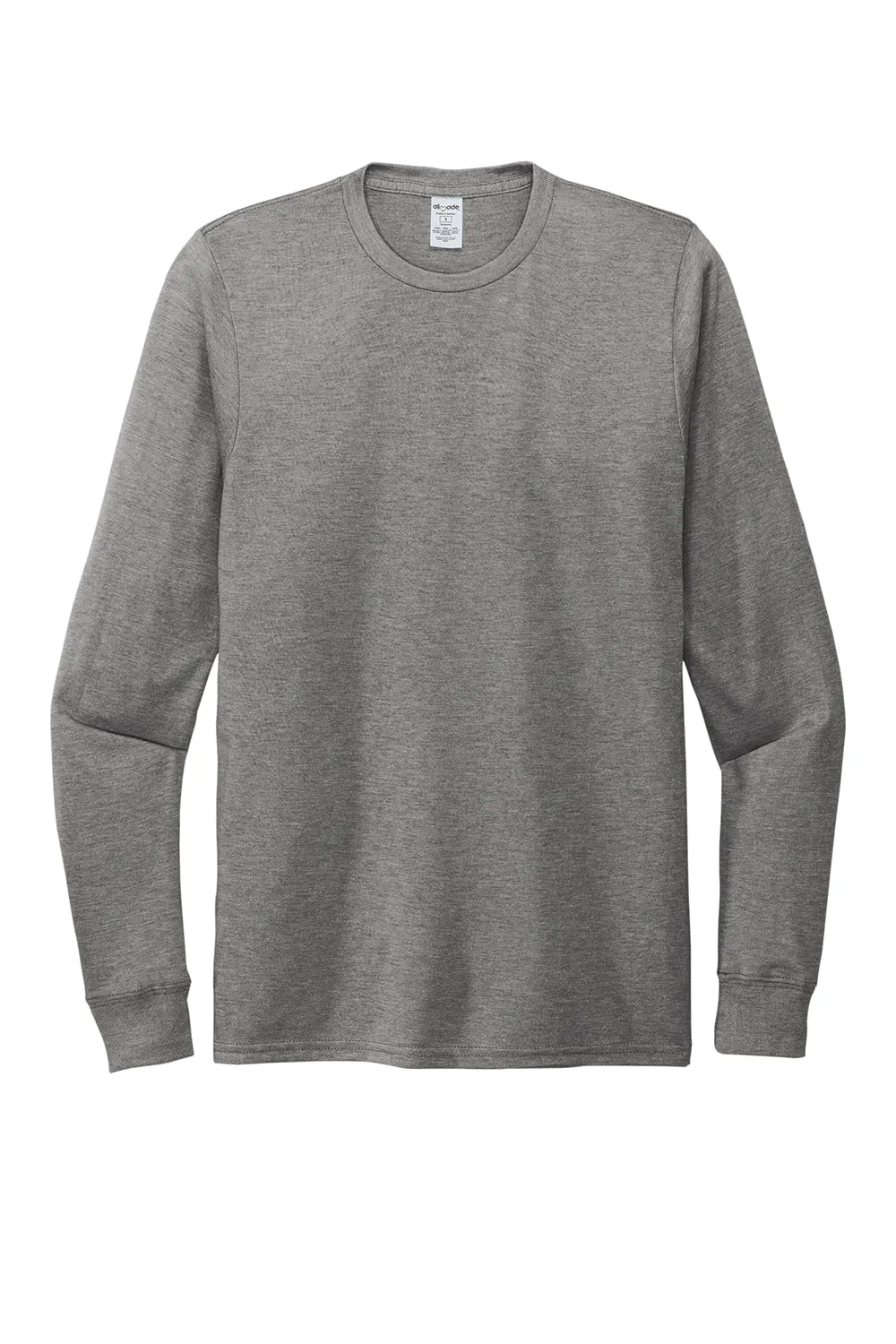 Allmade Mens Long Sleeve Crewneck T-Shirt - Aluminum Grey