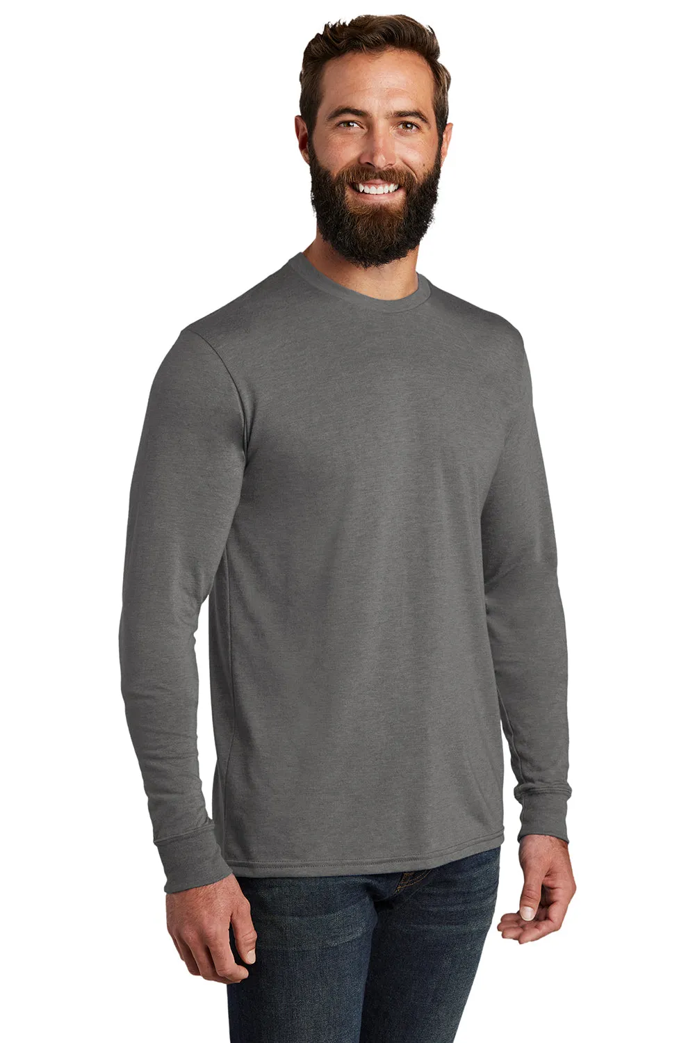Allmade Mens Long Sleeve Crewneck T-Shirt - Aluminum Grey