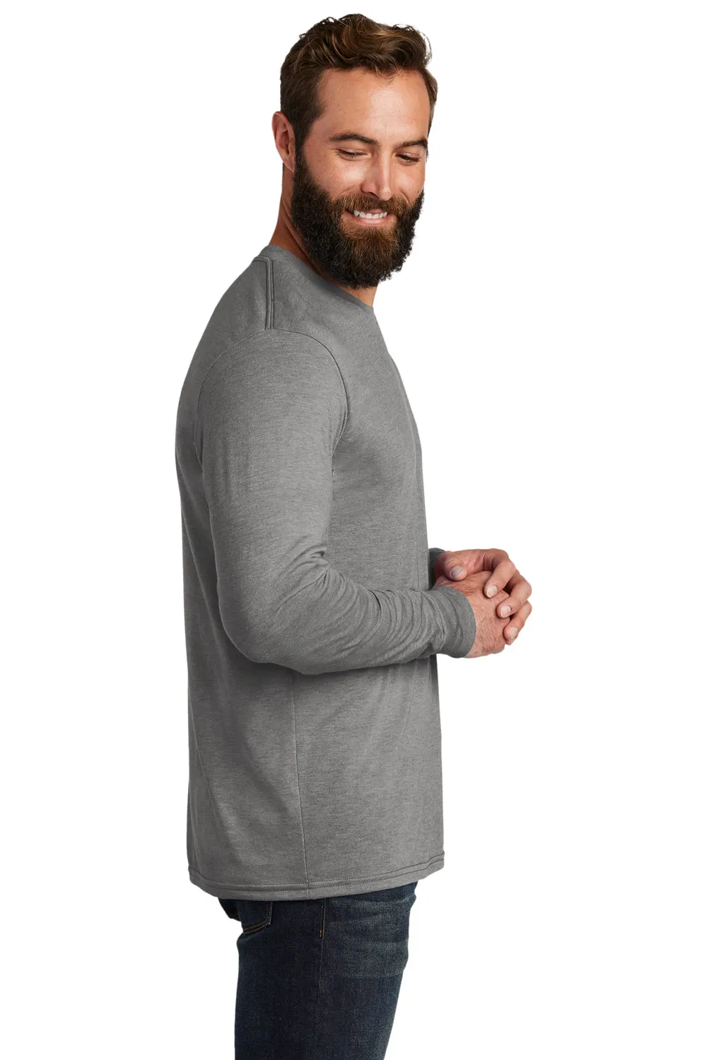 Allmade Mens Long Sleeve Crewneck T-Shirt - Aluminum Grey