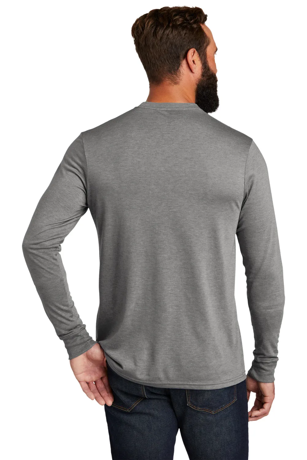Allmade Mens Long Sleeve Crewneck T-Shirt - Aluminum Grey