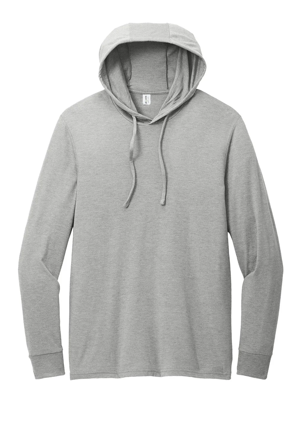 Allmade Mens Long Sleeve Hooded T-Shirt Hoodie - Aluminum Grey