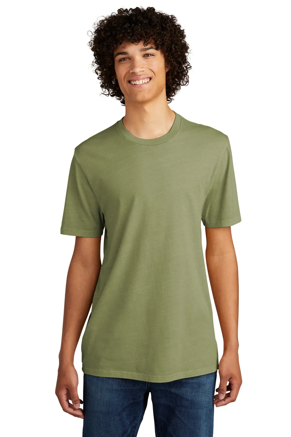 Allmade Mens Mineral Dye Short Sleeve Crewneck T-Shirt - Lichen Green