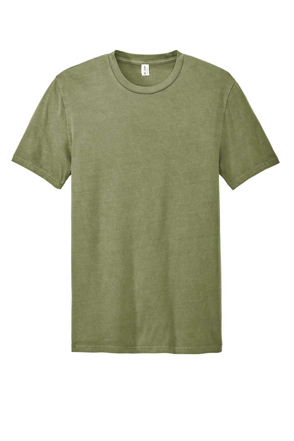 Allmade Mens Mineral Dye Short Sleeve Crewneck T-Shirt - Lichen Green