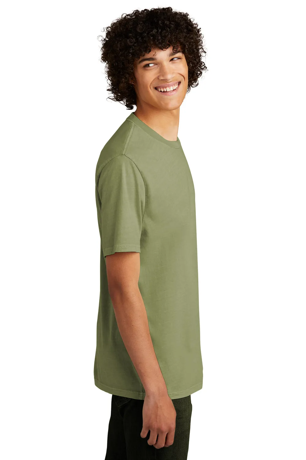 Allmade Mens Mineral Dye Short Sleeve Crewneck T-Shirt - Lichen Green