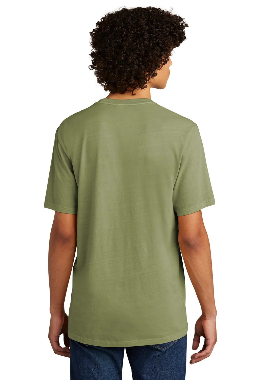 Allmade Mens Mineral Dye Short Sleeve Crewneck T-Shirt - Lichen Green
