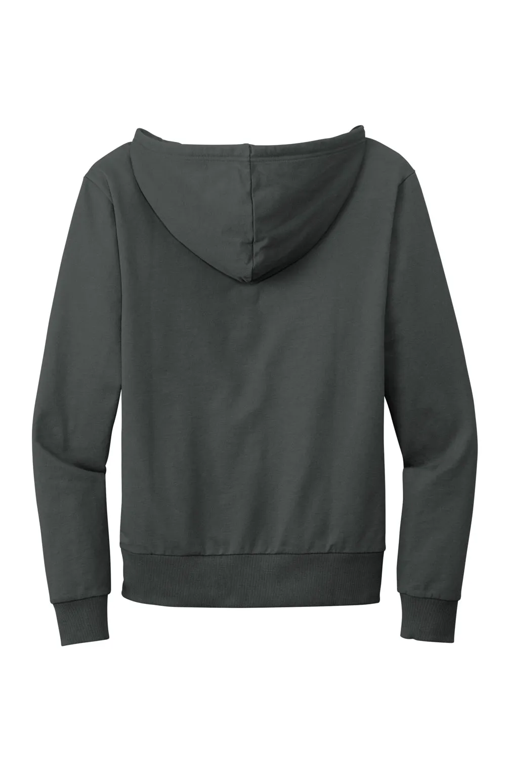 Allmade Mens Organic French Terry Full Zip Hooded Sweatshirt Hoodie w/ Pockets - Terrain Grey