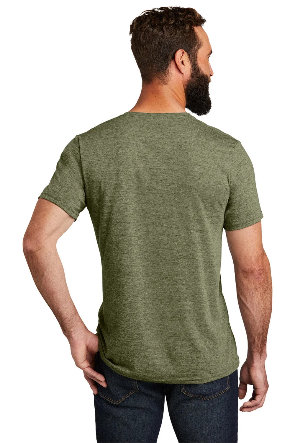 Allmade Mens Short Sleeve V-Neck T-Shirt - Olive You Green