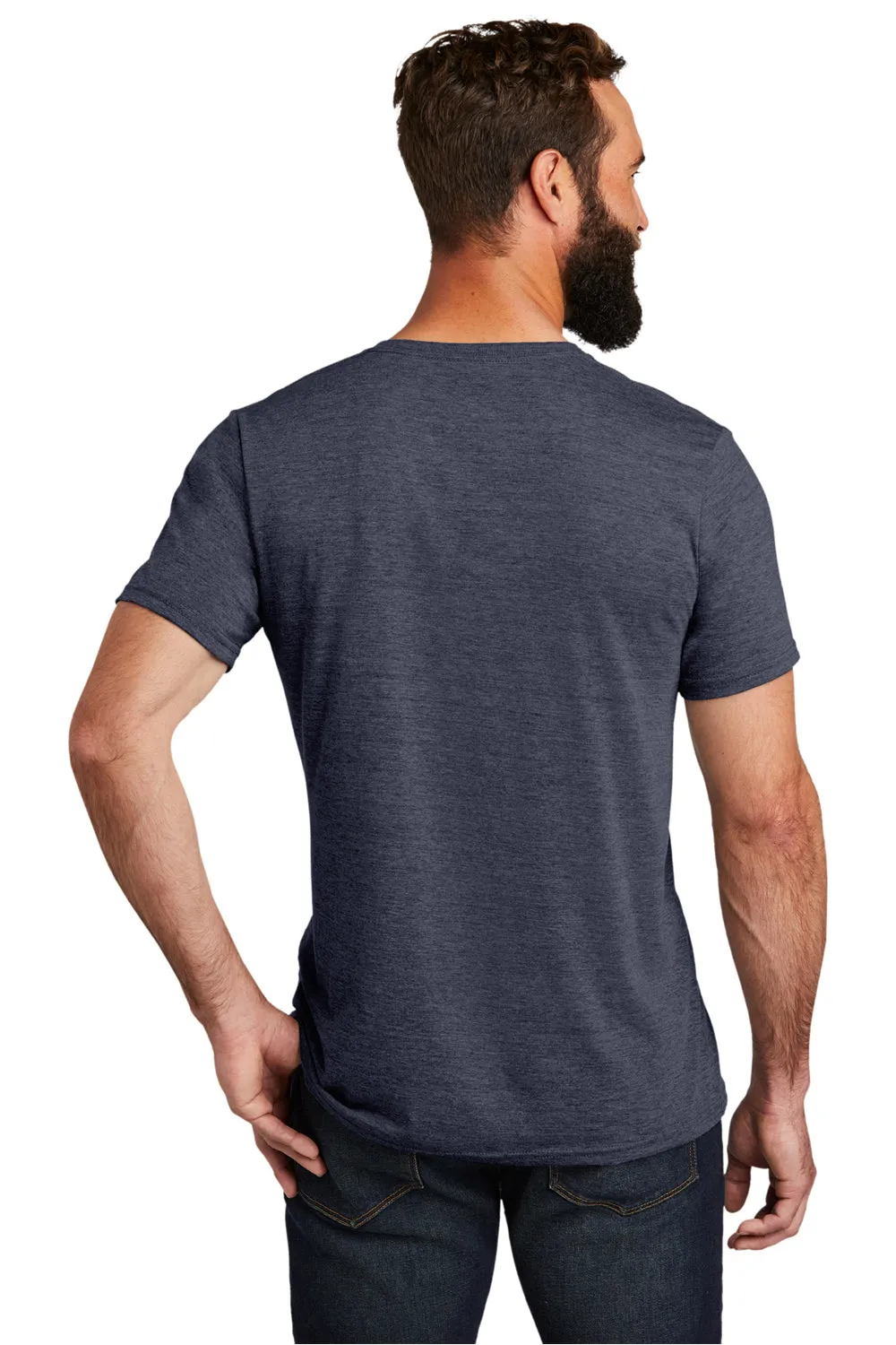 Allmade Mens Short Sleeve V-Neck T-Shirt - Rebel Blue