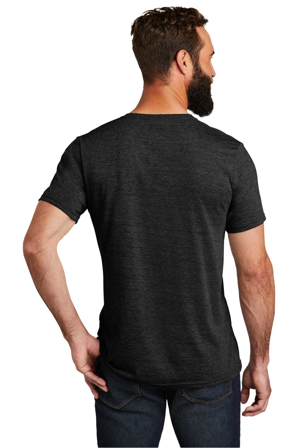 Allmade Mens Short Sleeve V-Neck T-Shirt - Space Black