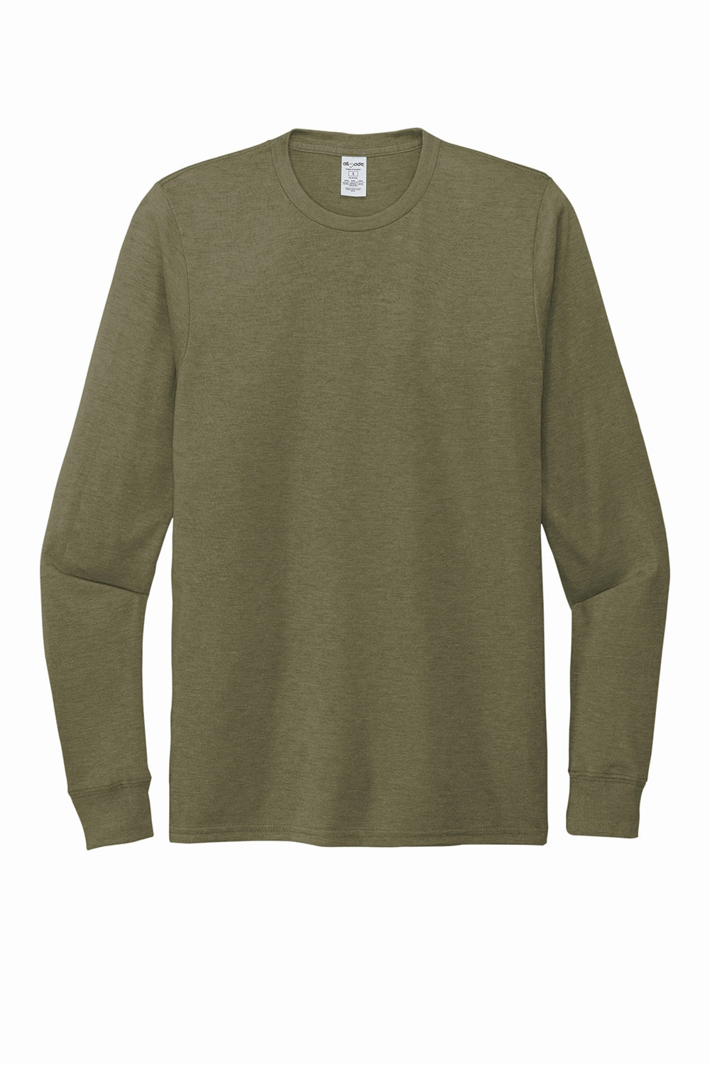 Allmade Mens Long Sleeve Crewneck T-Shirt - Olive You Green