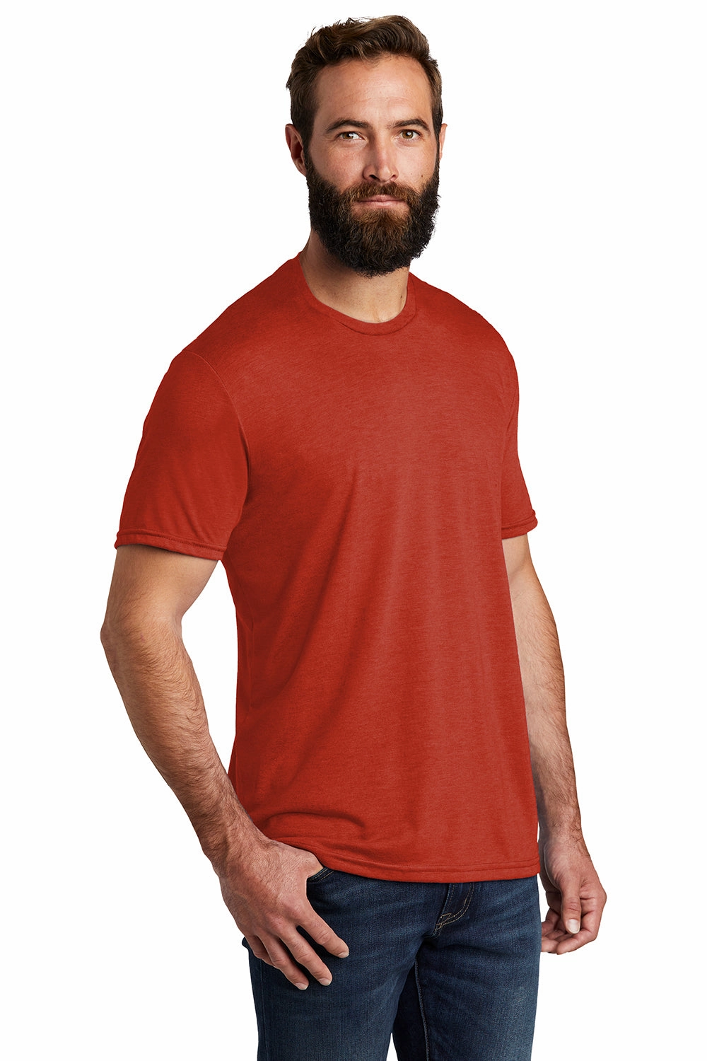 Allmade Mens Short Sleeve Crewneck T-Shirt - Desert Sun Red