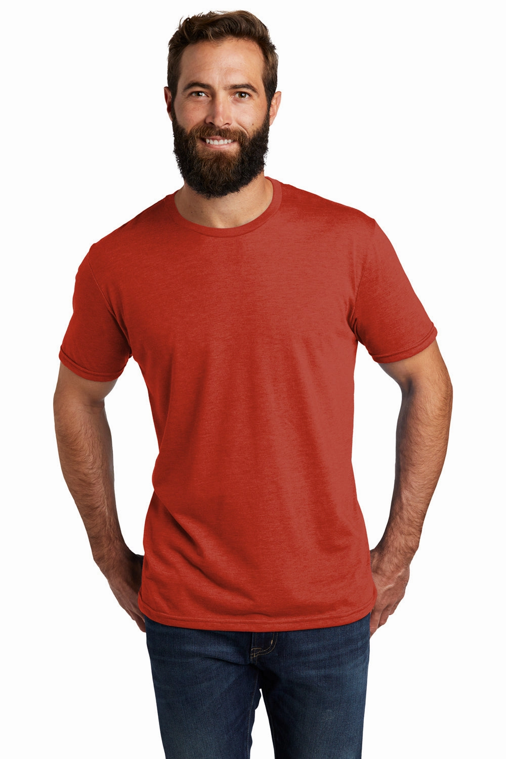 Allmade Mens Short Sleeve Crewneck T-Shirt - Desert Sun Red