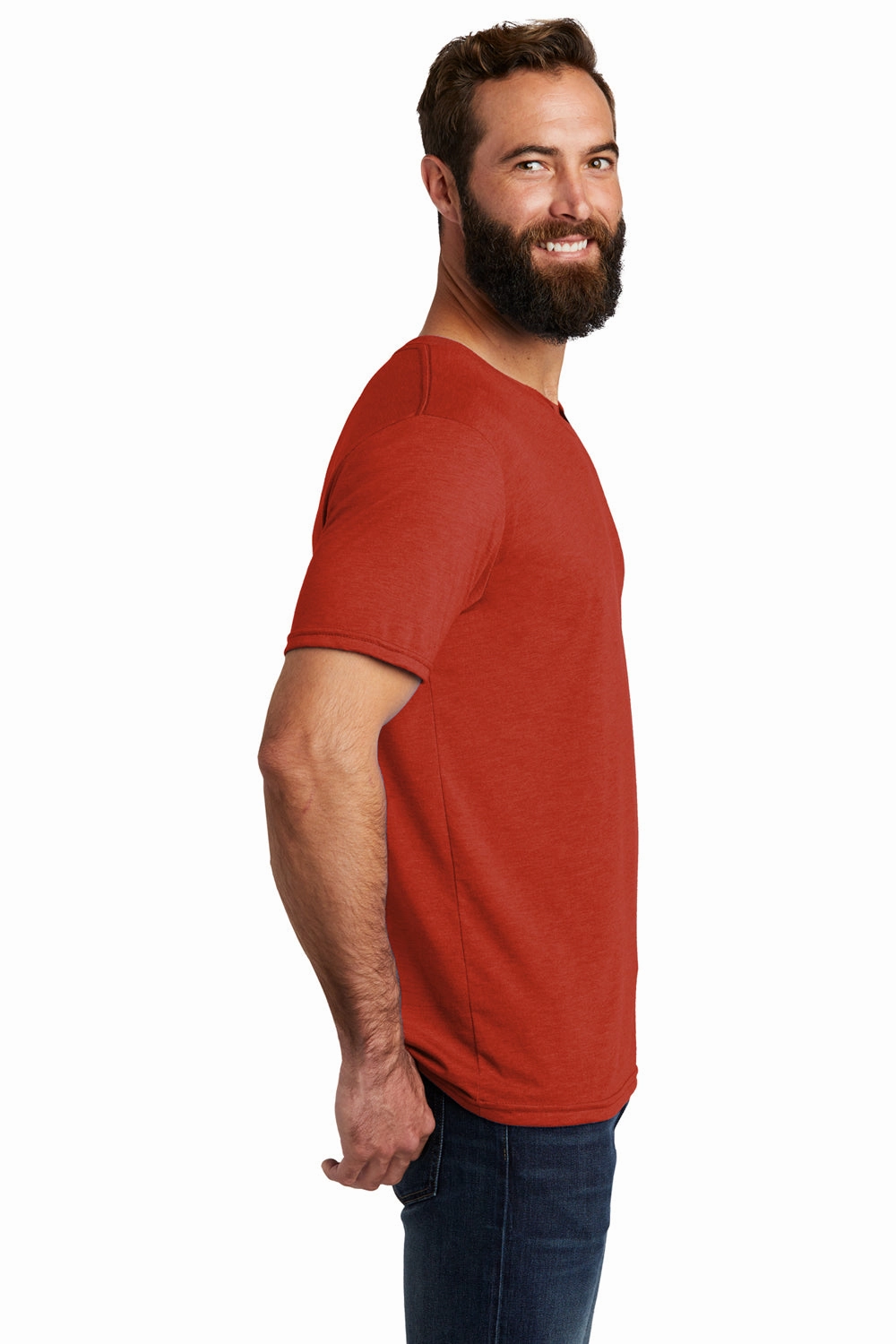 Allmade Mens Short Sleeve Crewneck T-Shirt - Desert Sun Red