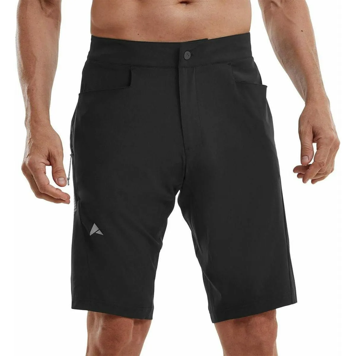 Altura Nightvision Lightweight Mens Baggy Cycling Shorts - Black men's shorts for summer activities and lounging
