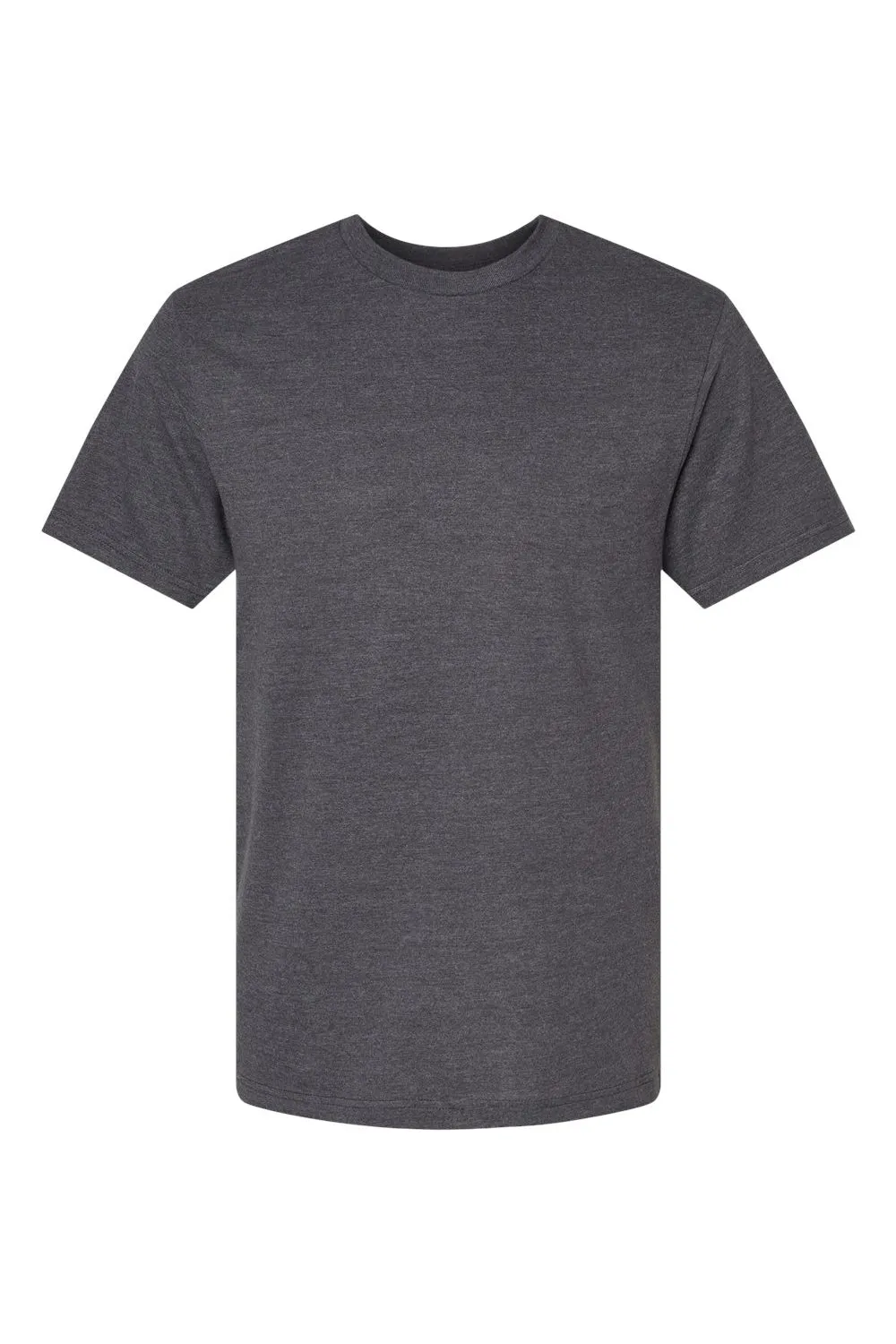 American Apparel Mens CVC Short Sleeve Crewneck T-Shirt - Heather Charcoal Grey