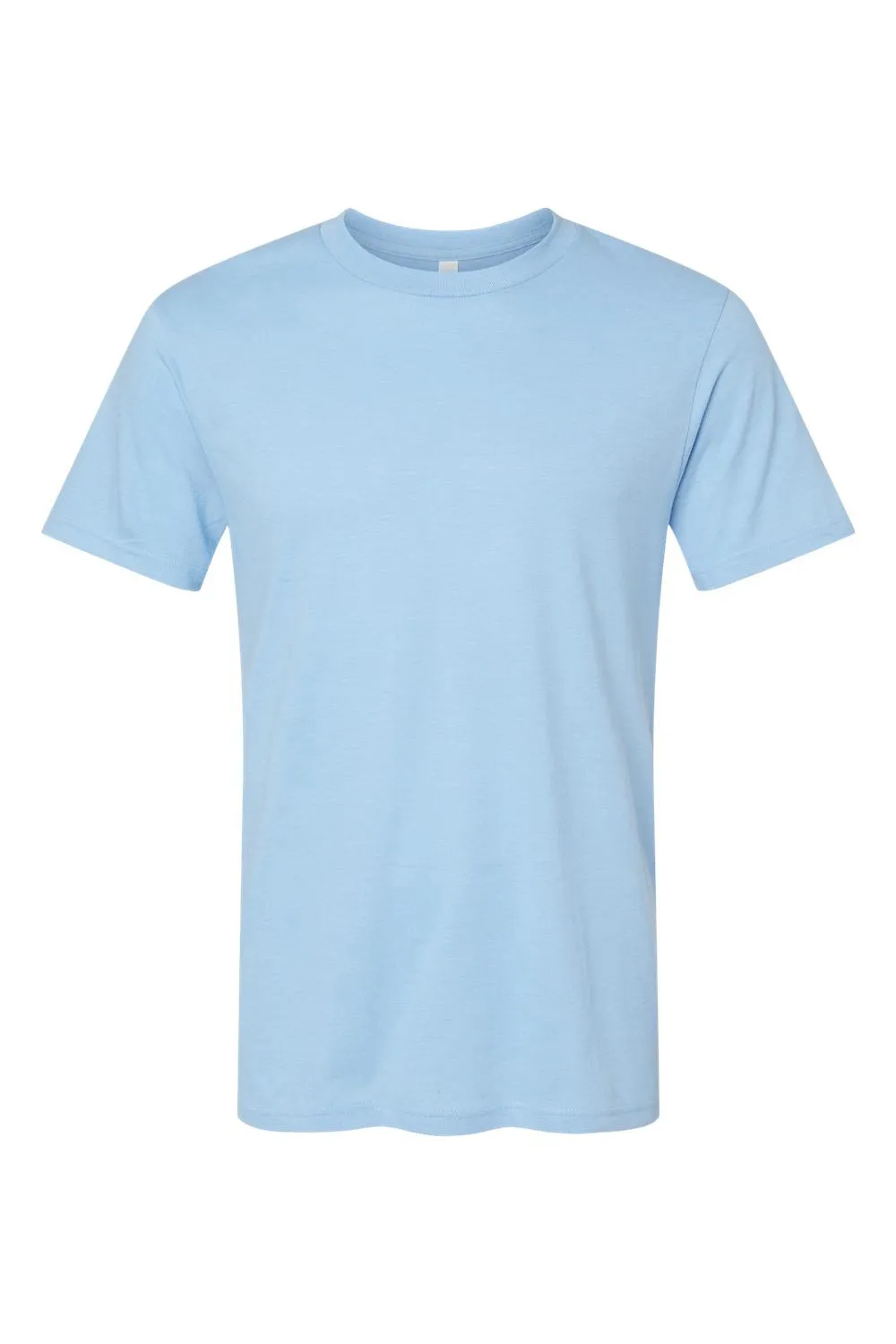 American Apparel Mens CVC Short Sleeve Crewneck T-Shirt - Heather Light Blue