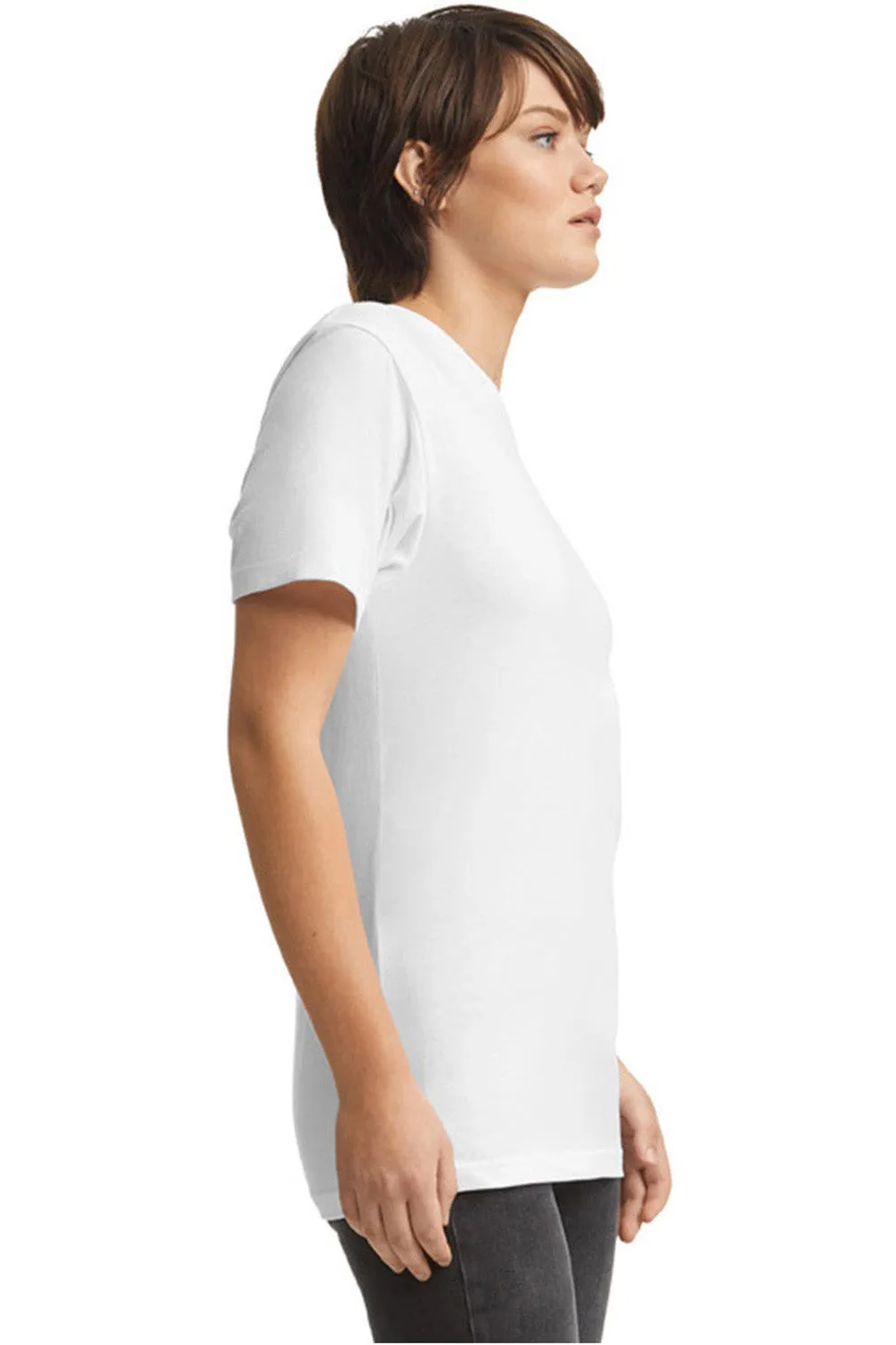 American Apparel Mens CVC Short Sleeve Crewneck T-Shirt - White