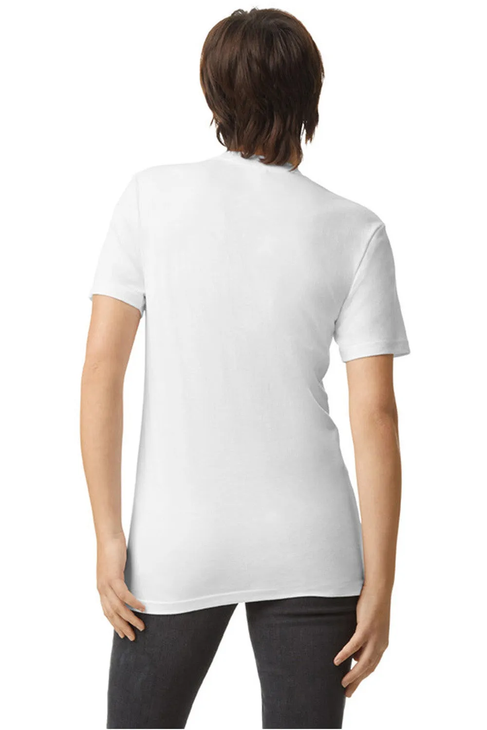 American Apparel Mens CVC Short Sleeve Crewneck T-Shirt - White