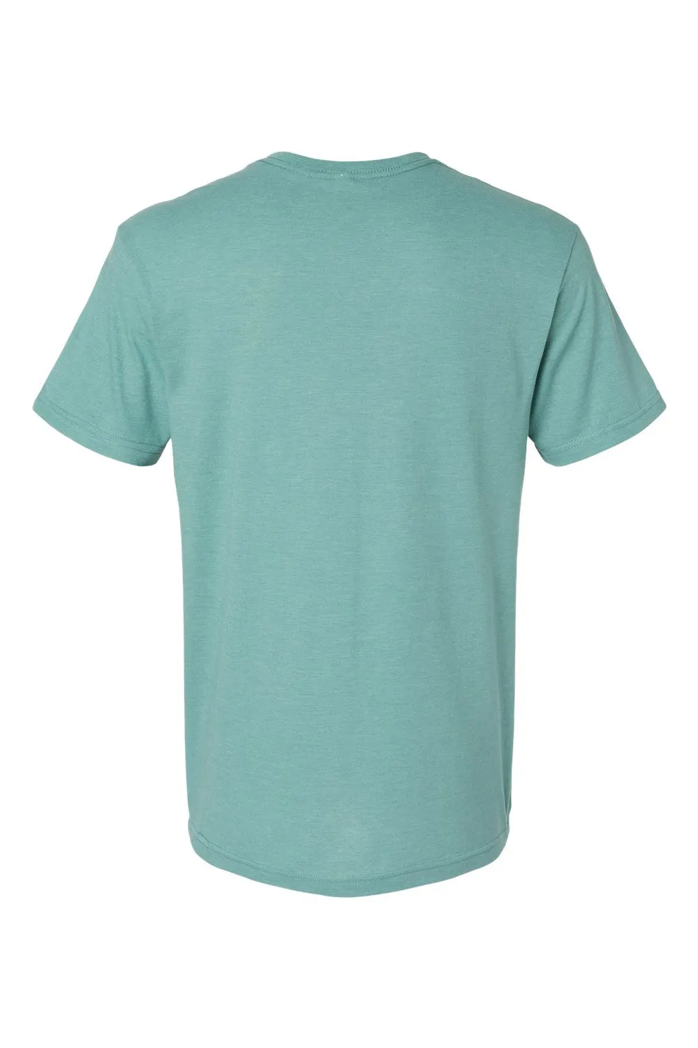American Apparel Mens CVC Short Sleeve V-Neck T-Shirt - Heather Arctic Blue