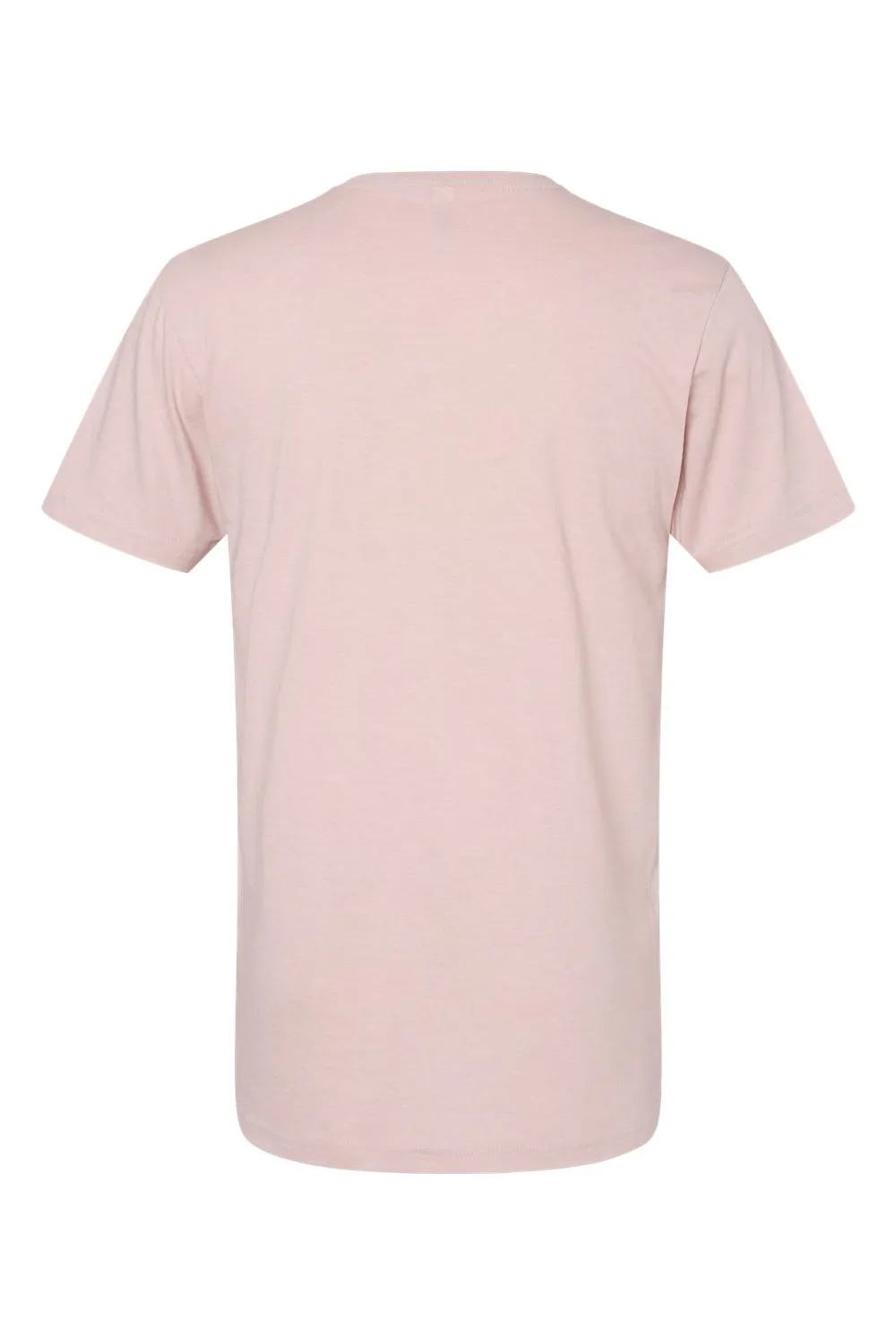 American Apparel Mens CVC Short Sleeve V-Neck T-Shirt - Heather Blush Pink