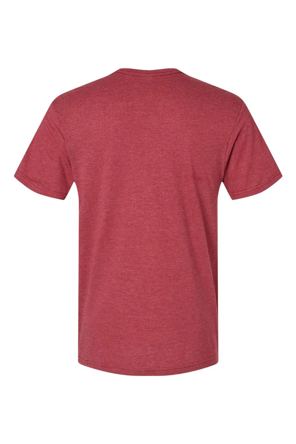 American Apparel Mens CVC Short Sleeve V-Neck T-Shirt - Heather Cardinal Red