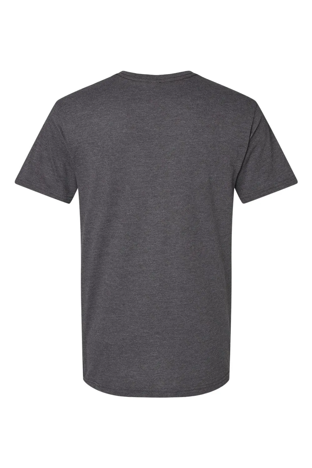 American Apparel Mens CVC Short Sleeve V-Neck T-Shirt - Heather Charcoal Grey