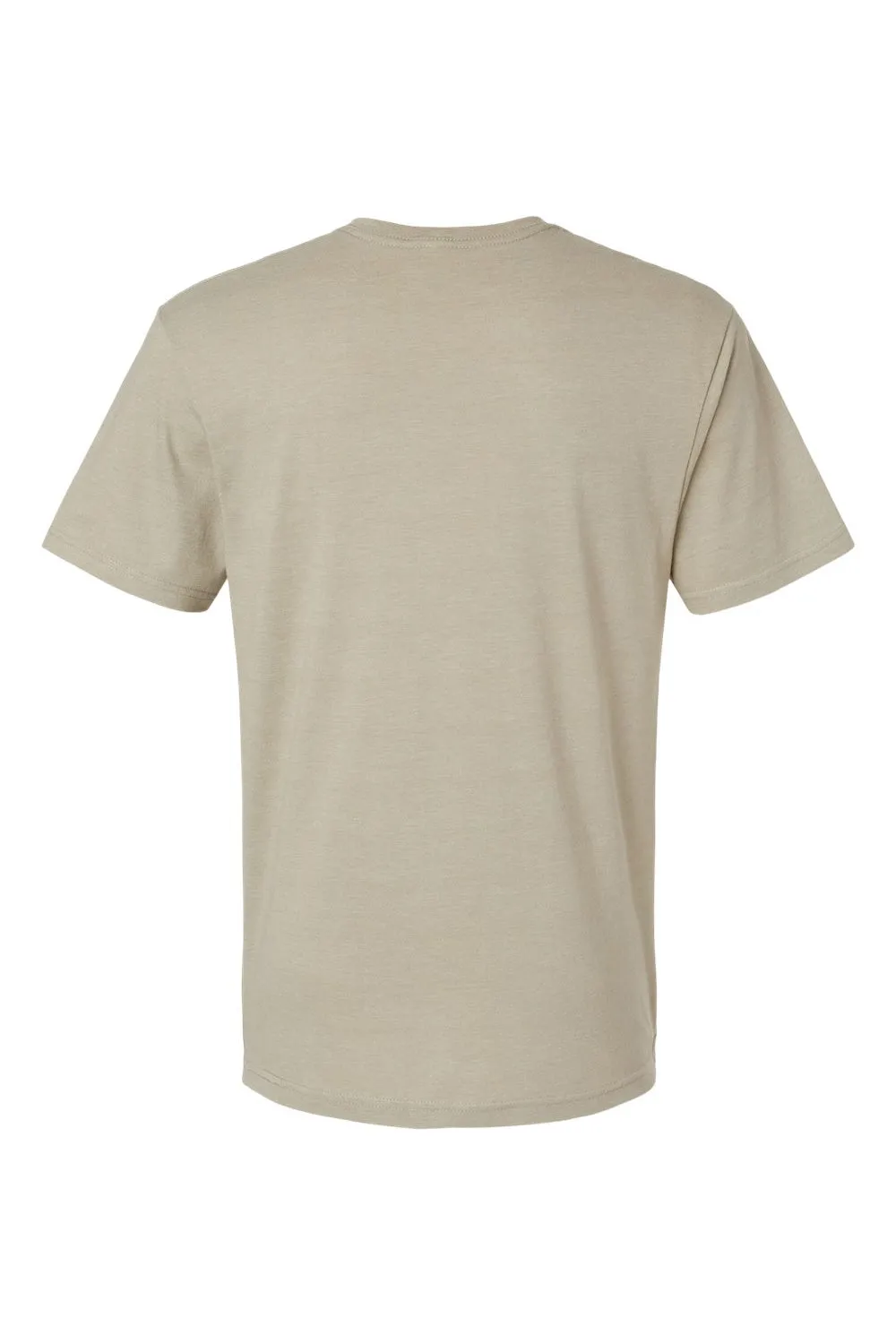 American Apparel Mens CVC Short Sleeve V-Neck T-Shirt - Heather Khaki Brown